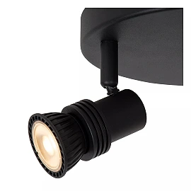 KIANTI Ceiling spotlight Ø21 cm 3xGU10 50W Black (Lucide)