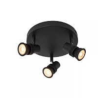 KIANTI Ceiling spotlight Ø21 cm 3xGU10 50W Black (Lucide)