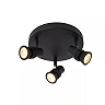KIANTI Ceiling spotlight Ø21 cm 3xGU10 50W Black (Lucide)