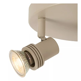 KIANTI Ceiling spotlight Ø21 cm 3xGU10 50W Taupe (Lucide)