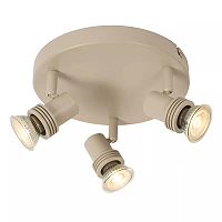 KIANTI Ceiling spotlight Ø21 cm 3xGU10 50W Taupe (Lucide)