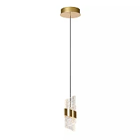 KLIGANDE piekaramā lampa LED 1x9 W 2700 K Ø13 cm matēts zelts / misiņš (Lucide)