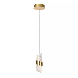 KLIGANDE piekaramā lampa LED 1x9 W 2700 K Ø13 cm matēts zelts / misiņš (Lucide)