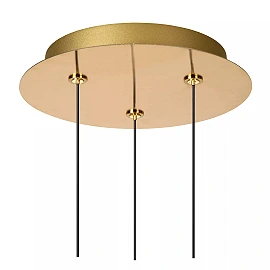 KLIGANDE piekaramā lampa LED 3x8 W 2700 K Ø25 cm matēts zelts / misiņš (Lucide)