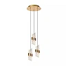 KLIGANDE pendant light LED 3x8 W 2700 K Ø25 cm matt gold / brass (Lucide)