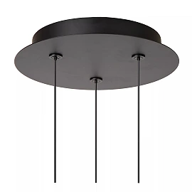 KLIGANDE piekaramā lampa LED 3x8 W 2700 K Ø25 cm melna (Lucide)