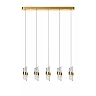 KLIGANDE pendant light LED 5x7.8 W 2700 K 84 cm matt gold / brass (Lucide)