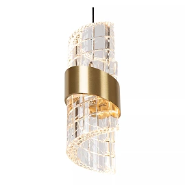KLIGANDE piekaramā lampa LED 5x7,8 W 2700 K 84 cm matēts zelts / misiņš (Lucide)