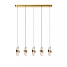 KLIGANDE pendant light LED 5x7.8 W 2700 K 84 cm matt gold / brass (Lucide)