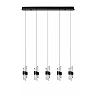 KLIGANDE pendant light LED 5x7.8 W 2700 K 84 cm black (Lucide)