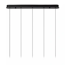KLIGANDE piekaramā lampa LED 5x7,8 W 2700 K 84 cm melna (Lucide)