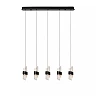 KLIGANDE pendant light LED 5x7.8 W 2700 K 84 cm black (Lucide)