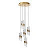 KLIGANDE pendant light LED 5x8 W 2700 K Ø30 cm matt gold / brass (Lucide)