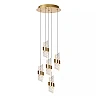 KLIGANDE pendant light LED 5x8 W 2700 K Ø30 cm matt gold / brass (Lucide)