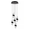 KLIGANDE pendant light LED 5x8 W 2700 K Ø30 cm black (Lucide)