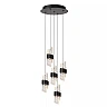 KLIGANDE pendant light LED 5x8 W 2700 K Ø30 cm black (Lucide)