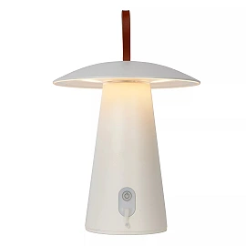 LA DONNA rechargeable outdoor table lamp Ø19.7 cm LED 2W 2700K white (Lucide)