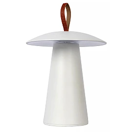 LA DONNA rechargeable outdoor table lamp Ø19.7 cm LED 2W 2700K white (Lucide)