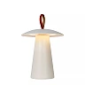 LA DONNA rechargeable outdoor table lamp Ø19.7 cm LED 2W 2700K white (Lucide)