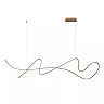 LAMBADA Pendant light LED dim 1x47W 2700K Champagne Color (Lucide)