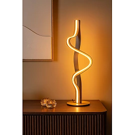 LAMBADA galda lampa LED 19 W 2700K šampanieša krāsā (Lucide)