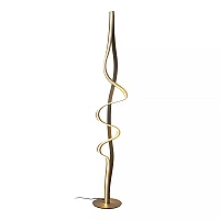 LAMBADA stāvlampa LED 38 W 2700K matēta zelta/misiņa krāsā (Lucide)