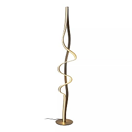 LAMBADA stāvlampa LED 38 W 2700K matēta zelta/misiņa krāsā (Lucide)