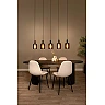 LAMBRES Pendant light 164x15 cm 5xE27 black (Lucide)