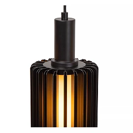 LAMBRES Pendant light 164x15 cm 5xE27 black (Lucide)