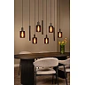 LAMBRES pendant light 6xE27 40 W black (Lucide)
