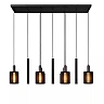 LAMBRES pendant light 6xE27 40 W black (Lucide)