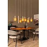 LAMBRES pendant light 6xE27 40 W taupe (Lucide)