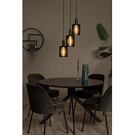 LAMBRES pendant light 3xE27 black (Lucide)