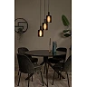 LAMBRES pendant light 3xE27 black (Lucide)