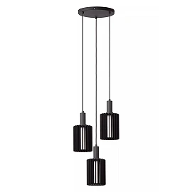 LAMBRES pendant light 3xE27 black (Lucide)