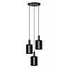 LAMBRES pendant light 3xE27 black (Lucide)
