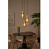 LAMBRES Pendant light 40x40 cm 3xE27 taupe (Lucide)