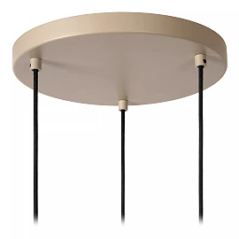 LAMBRES Pendant light 40x40 cm 3xE27 taupe (Lucide)