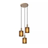 LAMBRES Pendant light 40x40 cm 3xE27 taupe (Lucide)