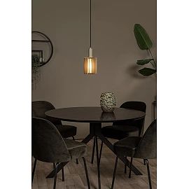 LAMBRES pendant light Ø 15 cm 1xE27 taupe (Lucide)