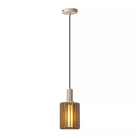 LAMBRES pendant light Ø 15 cm 1xE27 taupe (Lucide)