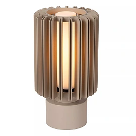 LAMBRES Table lamp Ø15 cm 1xE27 taupe (Lucide)