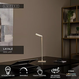LAVALE desk lamp LED 1x3 W 2700K white (Lucide)