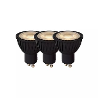 MR16 LED bulb GU10 3 × 5 W 3 × 330 lm 3000 K dimmable black (Lucide)