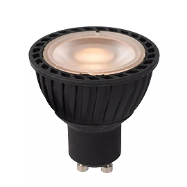 MR16 LED bulb GU10 1x5 W 2200–2700 K dimmable black (Lucide)