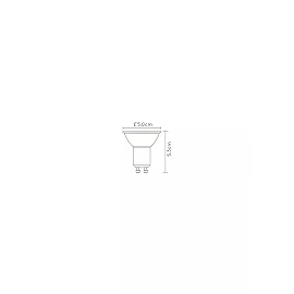 MR16 LED bulb GU10 1x5 W 2200–2700 K dimmable black (Lucide)