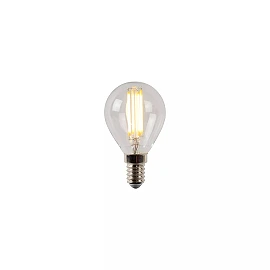 P45 Filament LED bulb E14 1x4 W 2700 K dimmable transparent (Lucide)