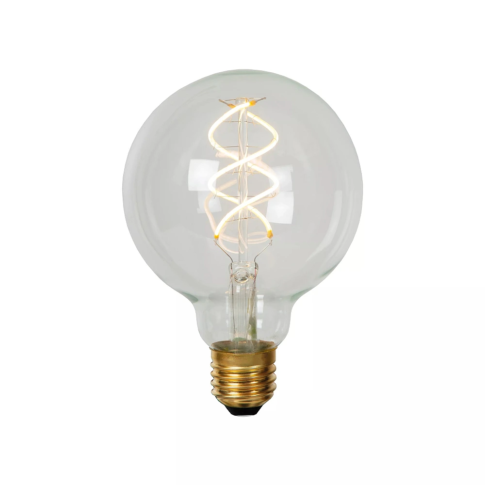 G95 Filament LED bulb E27 1x4.9 W 2700 K dimmable transparent (Lucide)