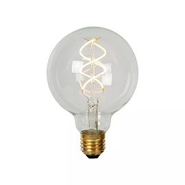 G95 Filament LED bulb E27 1x4.9 W 2700 K dimmable transparent (Lucide)