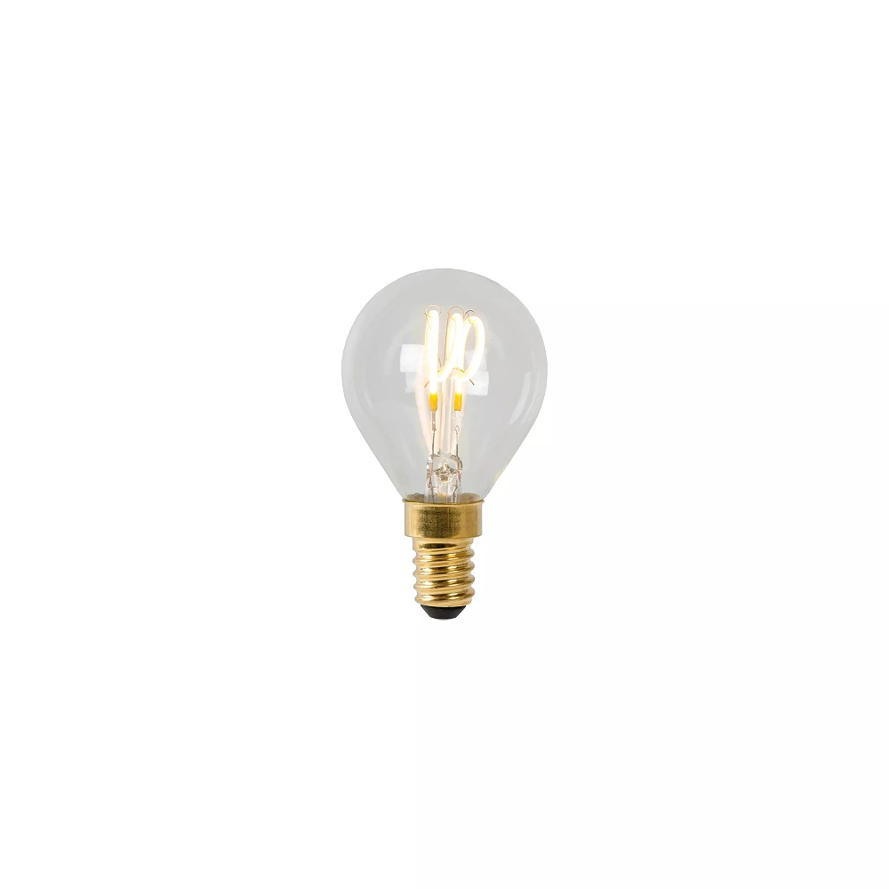P45 Filament LED bulb E14 1x3 W 2700 K dimmable transparent (Lucide)